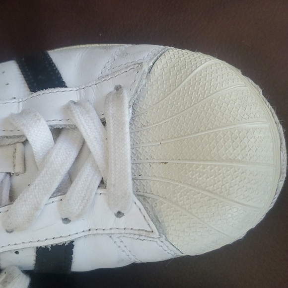 Adidas Superstar Footwear sneakers shelltop White Black 2019 sz 3.5 - Picture 7 of 10
